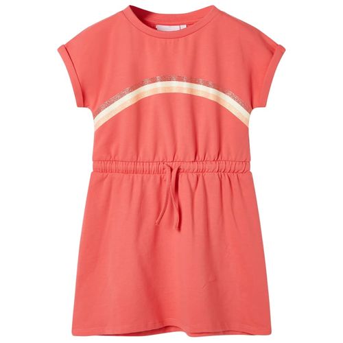 Kids’ Dress with Drawstring Light Pink 92 - coral / 92 (1.5-2y)
