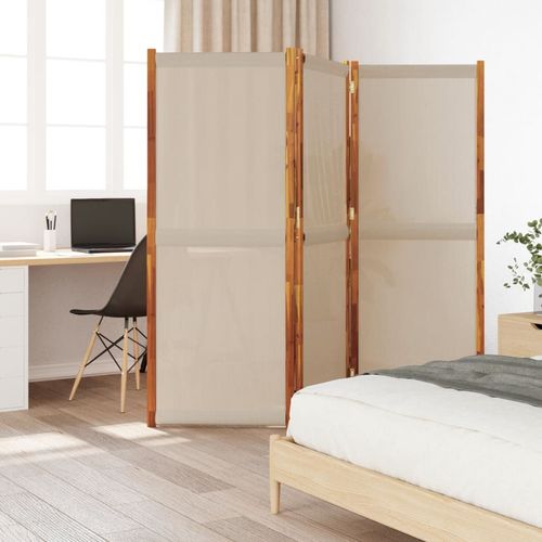 vidaXL 3-Panel Room Divider Light Grey 210x180 cm - taupe / 210 x 180 cm