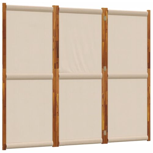 vidaXL 3-Panel Room Divider Light Grey 210x180 cm