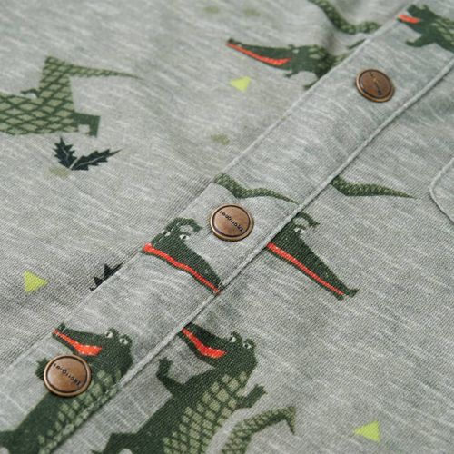 Kids’ Shirt Light Khaki Melange 92