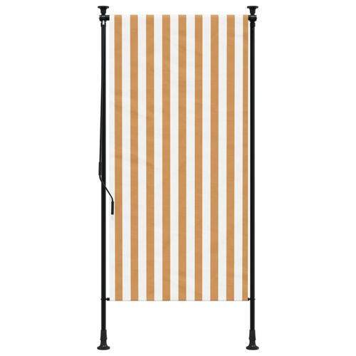 vidaXL Outdoor Roller Blind Blue and White 100x270 cm Fabric&Steel