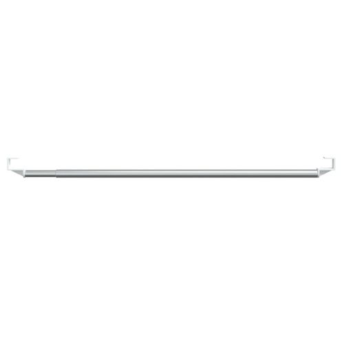 vidaXL Curtain Rails 2 pcs White and Silver 40-60 cm Aluminium