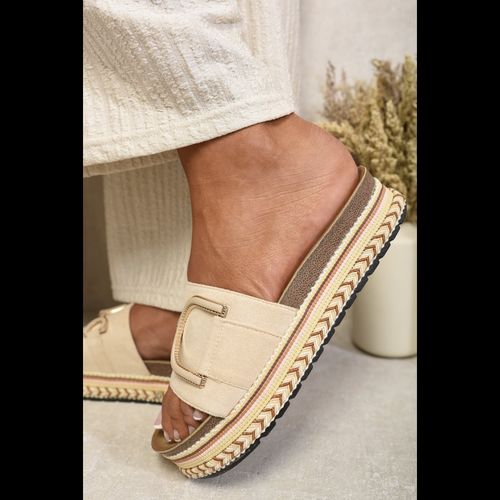 Decorated Platform Sandals