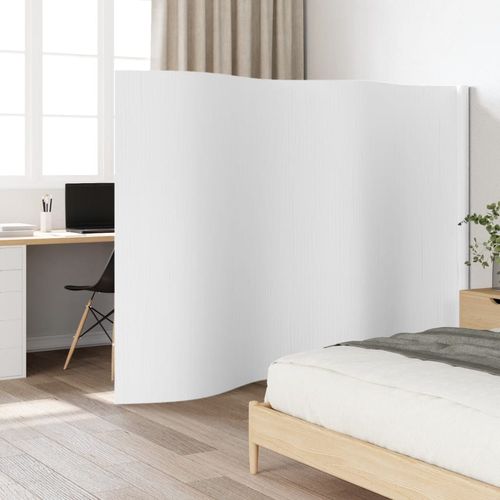 vidaXL Room Divider Black 165x250 cm Bamboo - white / 165 x 400 cm