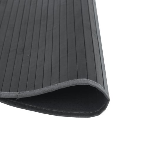 vidaXL Rug Round Black60 cm Bamboo