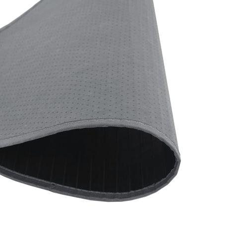 vidaXL Rug Round Black60 cm Bamboo