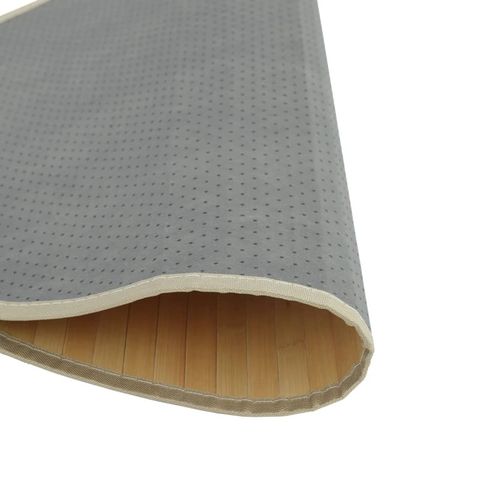 vidaXL Rug Round Black60 cm Bamboo