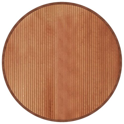 vidaXL Rug Round Black60 cm Bamboo