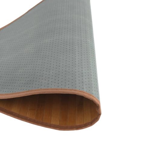 vidaXL Rug Round Black60 cm Bamboo