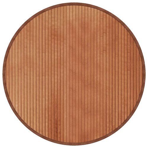 vidaXL Rug Round Black60 cm Bamboo