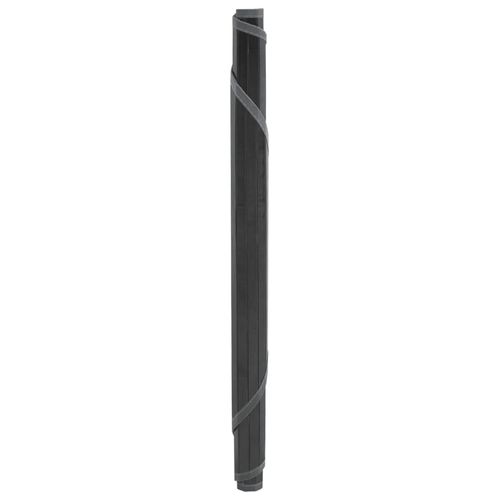 vidaXL Rug Round Black60 cm Bamboo