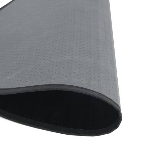 vidaXL Rug Round Black60 cm Bamboo