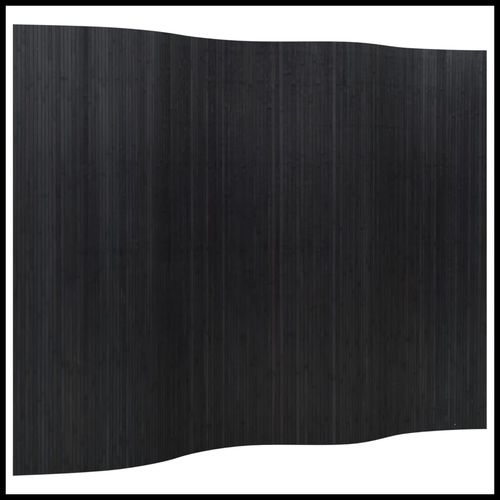 vidaXL Room Divider Black 165x250 cm Bamboo