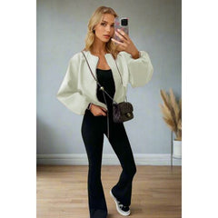 Classic Bomber Jacket - Stylish Zip Design - Perfect for All-Outfits