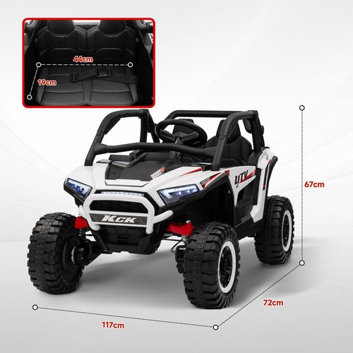 AIYAPLAY 2 Seater 24V 7AH Ride on Truck w/ Spring Suspension