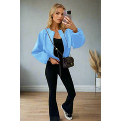 Classic Bomber Jacket - Stylish Zip Design - Perfect for All-Outfits