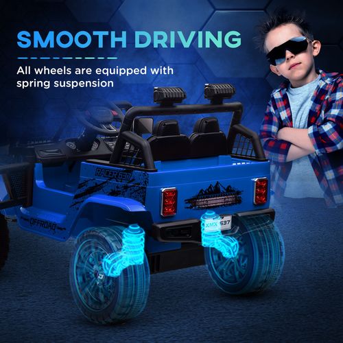 AIYAPLAY Kids Ride On Car 12V Electric Truck w/ Suspension