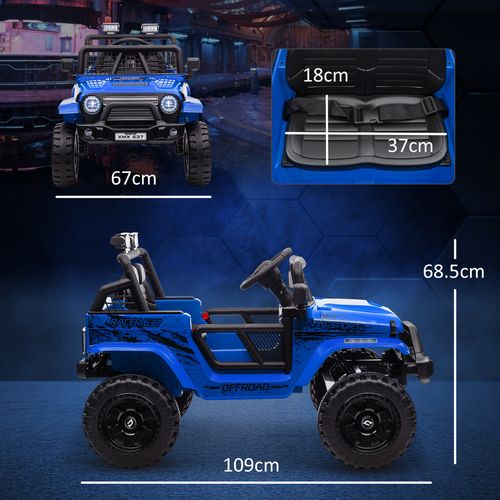 AIYAPLAY Kids Ride On Car 12V Electric Truck w/ Suspension