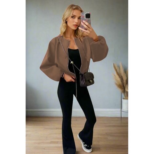 Classic Bomber Jacket - Stylish Zip Design - Perfect for All-Outfits