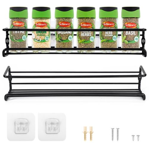 VINSANI HERB AND SPICE RACK BLACK