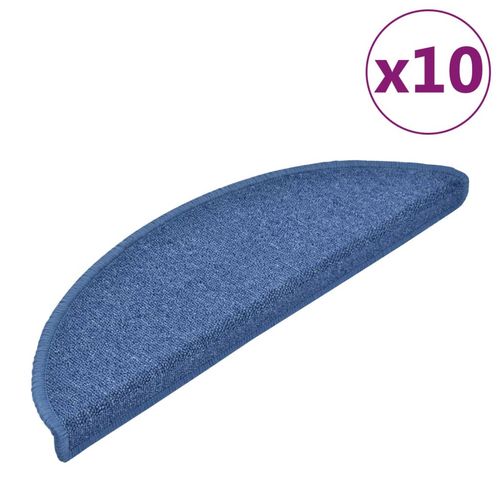 vidaXL Carpet Stair Treads 15 pcs Dark Green 56x17x3 cm