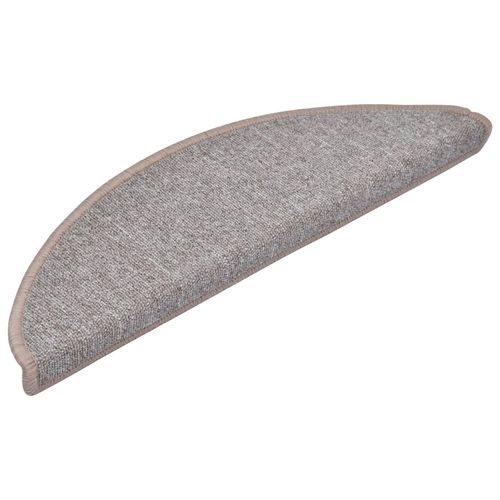 vidaXL Carpet Stair Treads 15 pcs Dark Green 56x17x3 cm