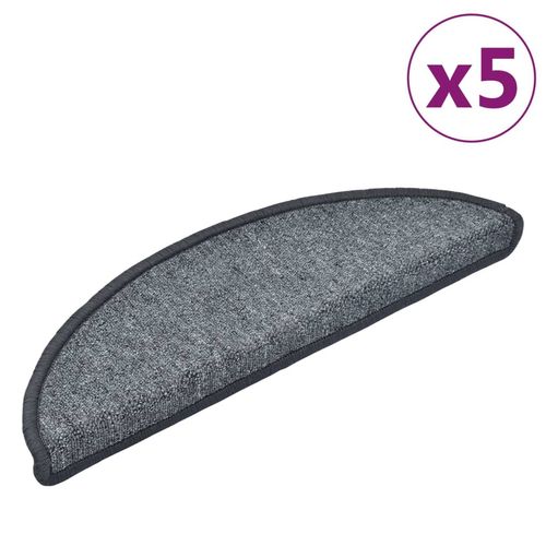vidaXL Carpet Stair Treads 15 pcs Dark Green 56x17x3 cm