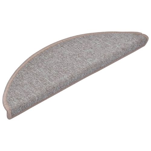 vidaXL Carpet Stair Treads 15 pcs Dark Green 56x17x3 cm