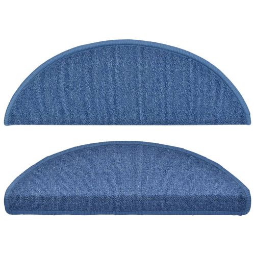 vidaXL Carpet Stair Treads 15 pcs Dark Green 56x17x3 cm
