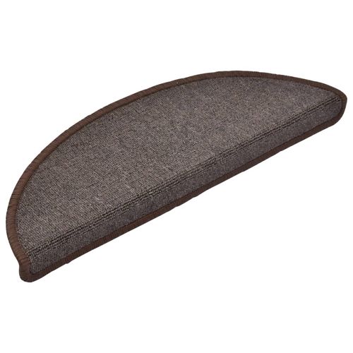 vidaXL Carpet Stair Treads 15 pcs Dark Green 56x17x3 cm