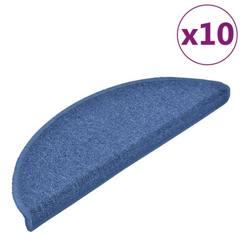 vidaXL Carpet Stair Treads 15 pcs Dark Green 56x17x3 cm
