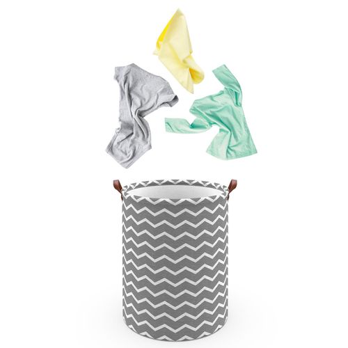 VINSANI DRAWSTRING LAUNDRY BASKET - Waves