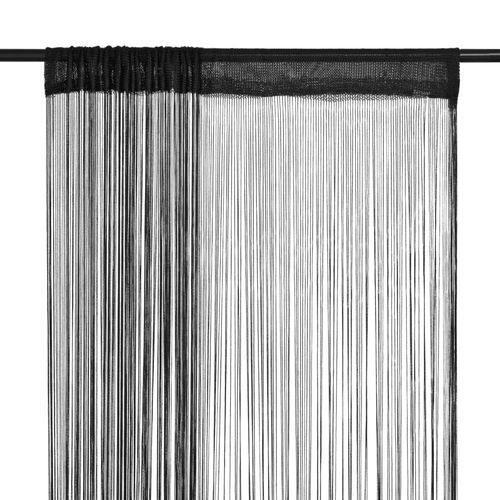 vidaXL String Curtains 2 pcs 100x250 cm White