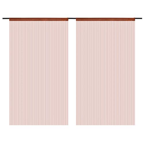 vidaXL String Curtains 2 pcs 100x250 cm White