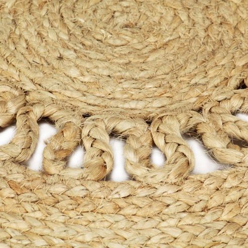 vidaXL Handmade Rug Braided Jute 210 cm