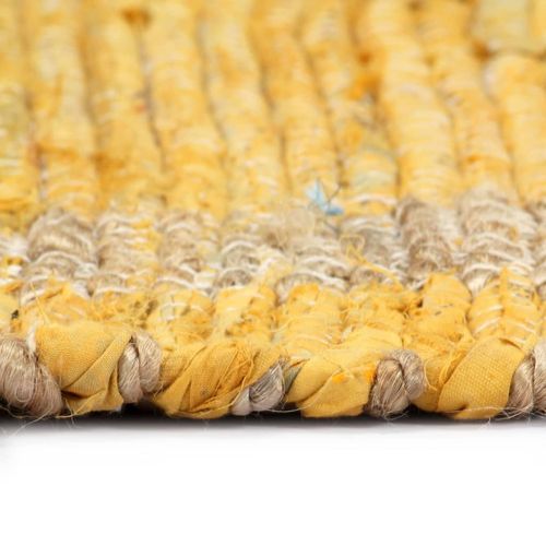 vidaXL Handmade Rug Jute Yellow 80x160 cm