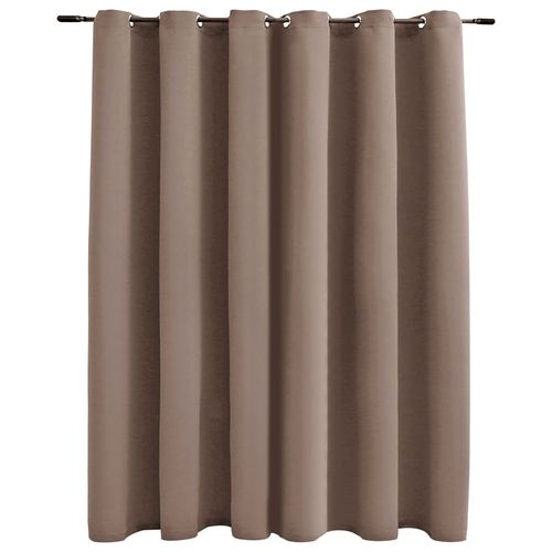 vidaXL Blackout Curtain with Metal Rings Black 290x245 cm