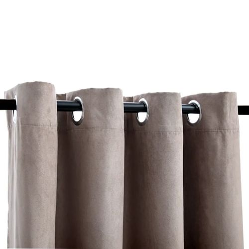 vidaXL Blackout Curtains with Metal Rings 2 pcs Anthracite 140x175 cm