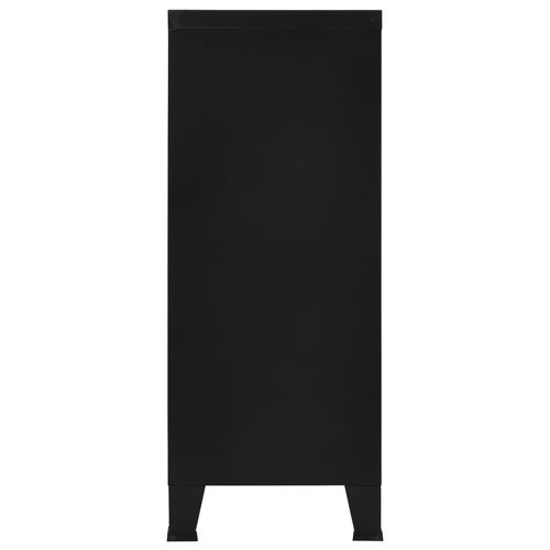 vidaXL Industrial Storage Chest White Steel