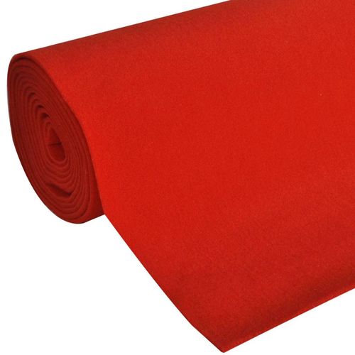 vidaXL Red Carpet 1 x 5 m Extra Heavy 400 g/m2