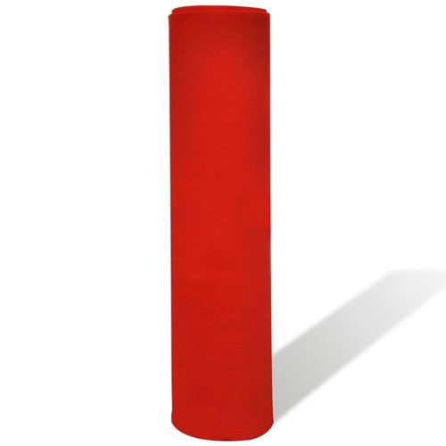 vidaXL Red Carpet 1 x 5 m Extra Heavy 400 g/m2