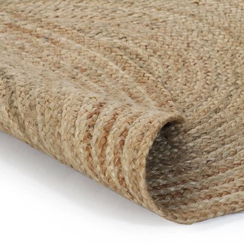 vidaXL Area Rug Braided Jute 180 cm Round