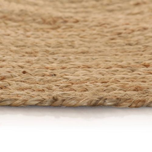 vidaXL Area Rug Braided Jute 180 cm Round