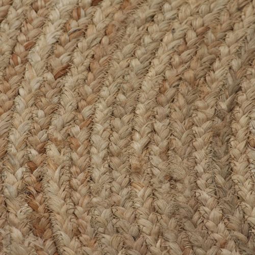 vidaXL Area Rug Braided Jute 180 cm Round