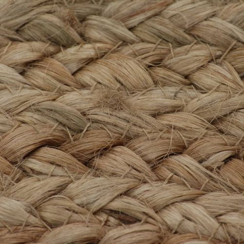 vidaXL Area Rug Braided Jute 180 cm Round