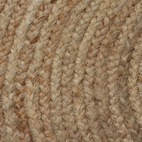 vidaXL Area Rug Braided Jute 180 cm Round