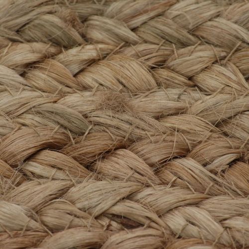 vidaXL Area Rug Braided Jute 180 cm Round