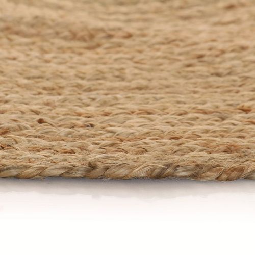 vidaXL Area Rug Braided Jute 180 cm Round