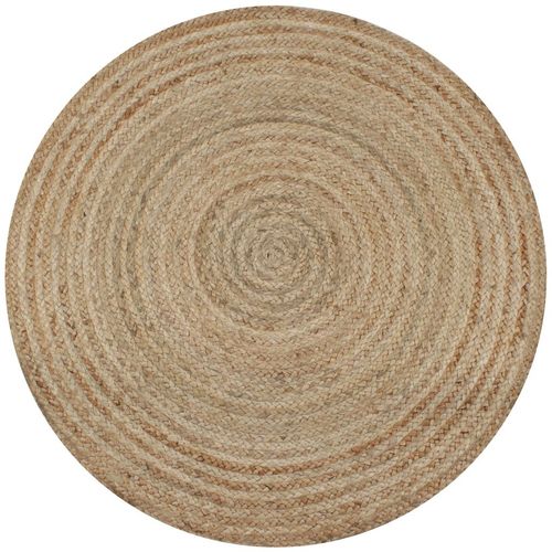 vidaXL Area Rug Braided Jute 180 cm Round