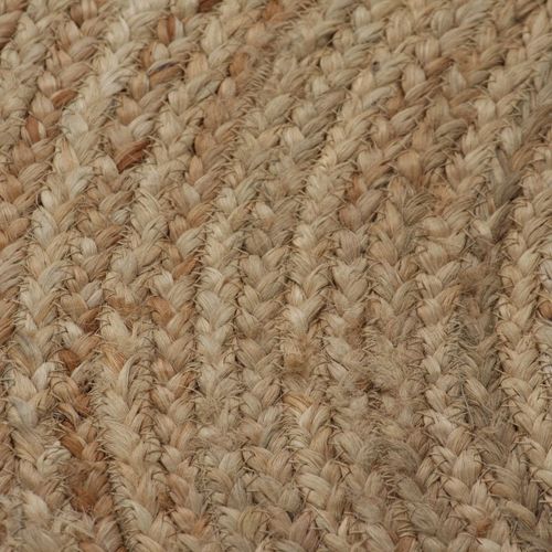 vidaXL Area Rug Braided Jute 180 cm Round
